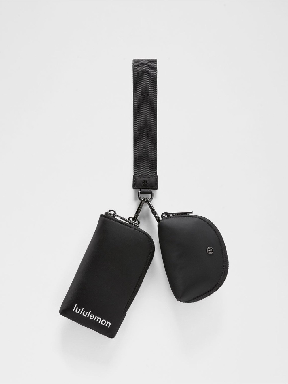 lululemon Black Dual Pouch Wristlet